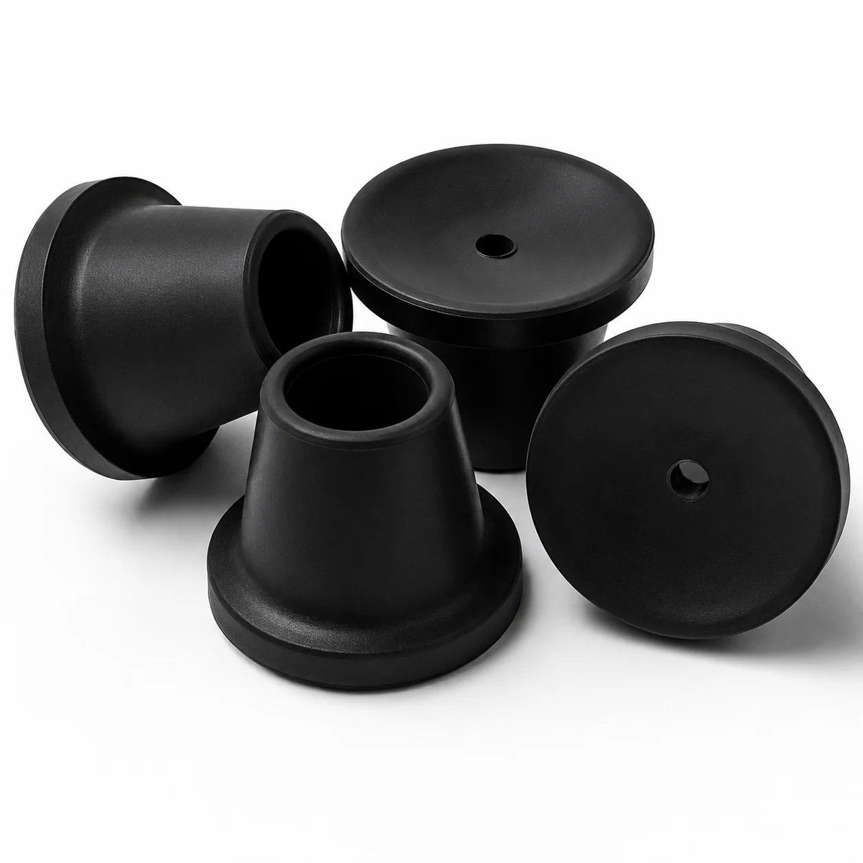 Drive Medical DMC12486T Rubber Tips for Folding Shower Chair – 4 Pack