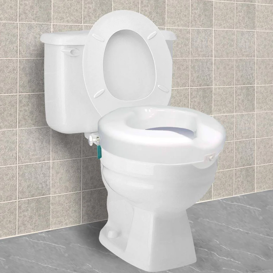 Carex Bariatic Safe Lock Raised Toilet Seat - Image 3
