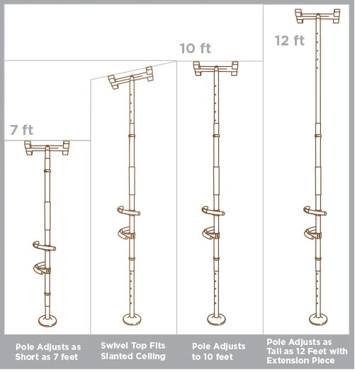 Stander Wonder Pole Premium Floor-to-Ceiling Grab Bar - Image 13