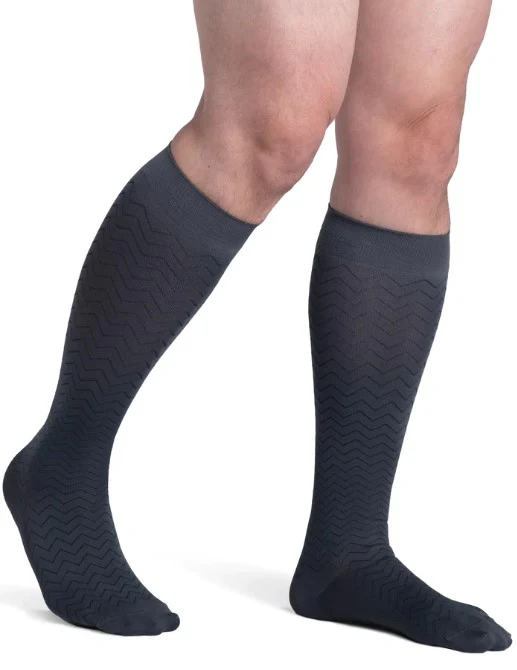 Sigvaris Mens Microfiber Patterns Knee High 20-30mmHg - Image 6