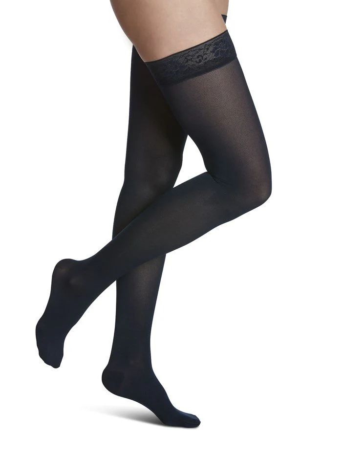 Sigvaris Womens Soft Opaque Thigh High 20-30mmHg Sensinnov GT - Image 2