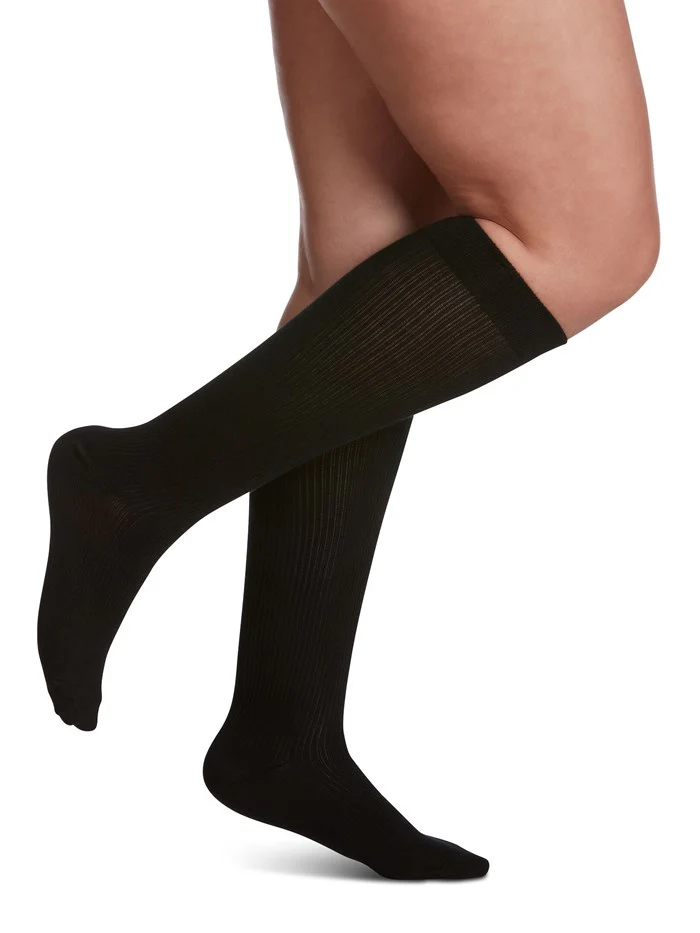 Sigvaris Women's Traveno Travel Cotton 15-20mmHg