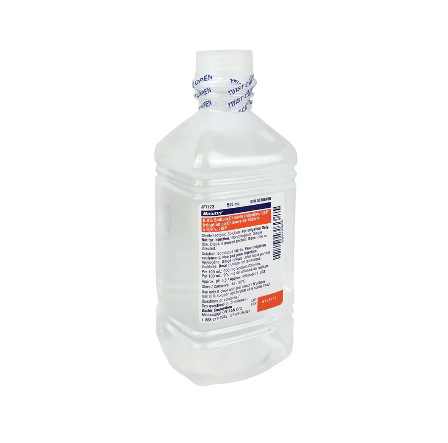 Baxter 0.9% Nacl For Irrigation USP Pour Bottle 500ml