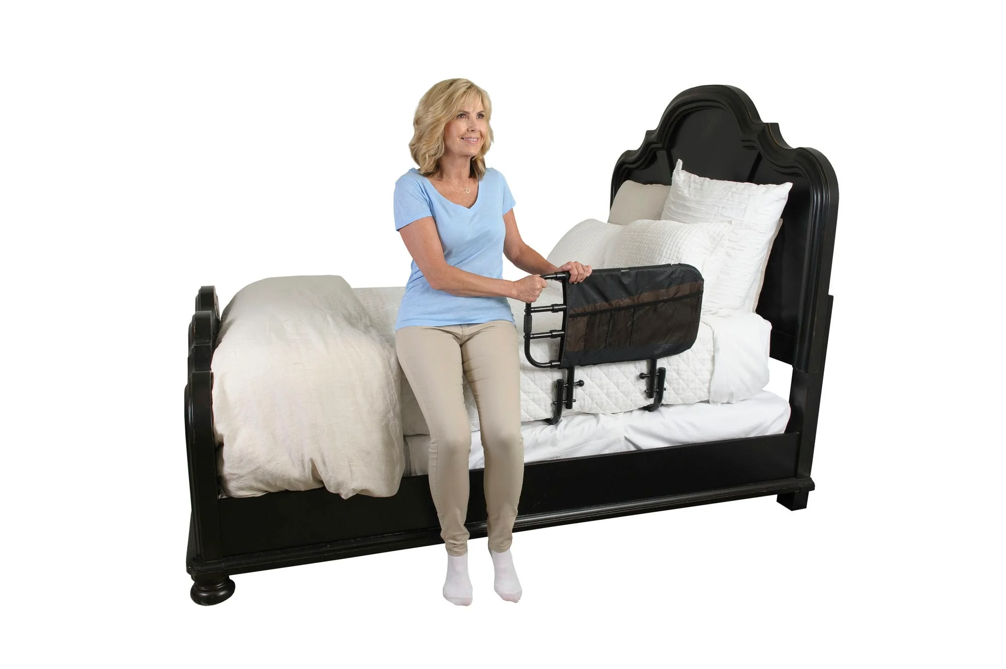 Stander Wonder EZ Adjust Bed Rail With Organizer Pouch - Image 7