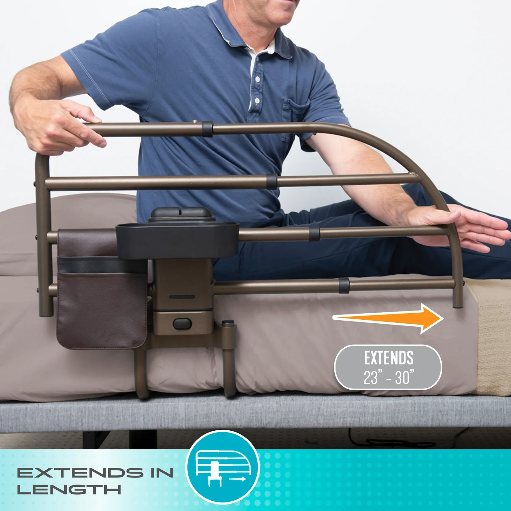 Stander Wonder Click Extendable Bed Rail Premium - Image 4