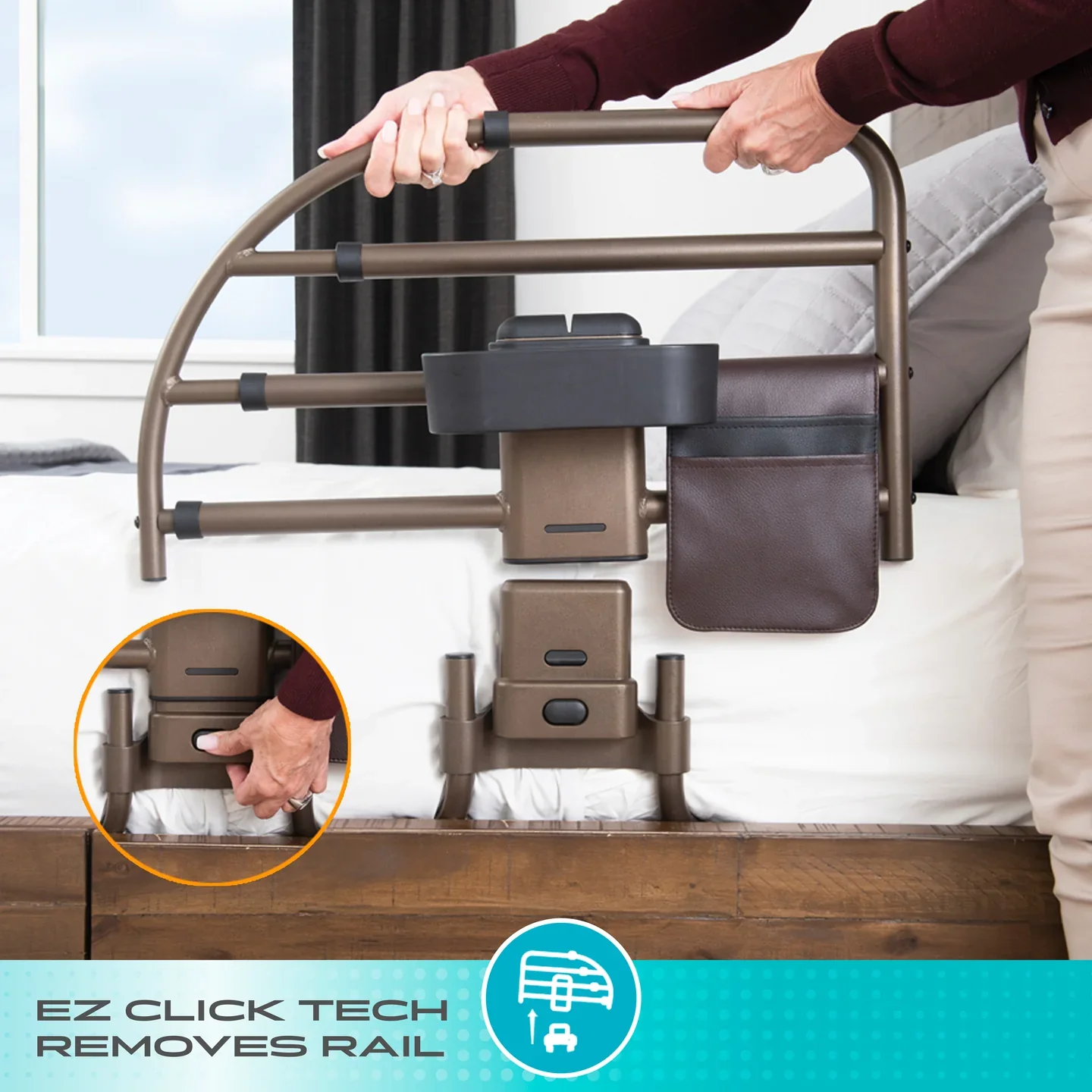 Stander Wonder Click Extendable Bed Rail Premium - Image 5