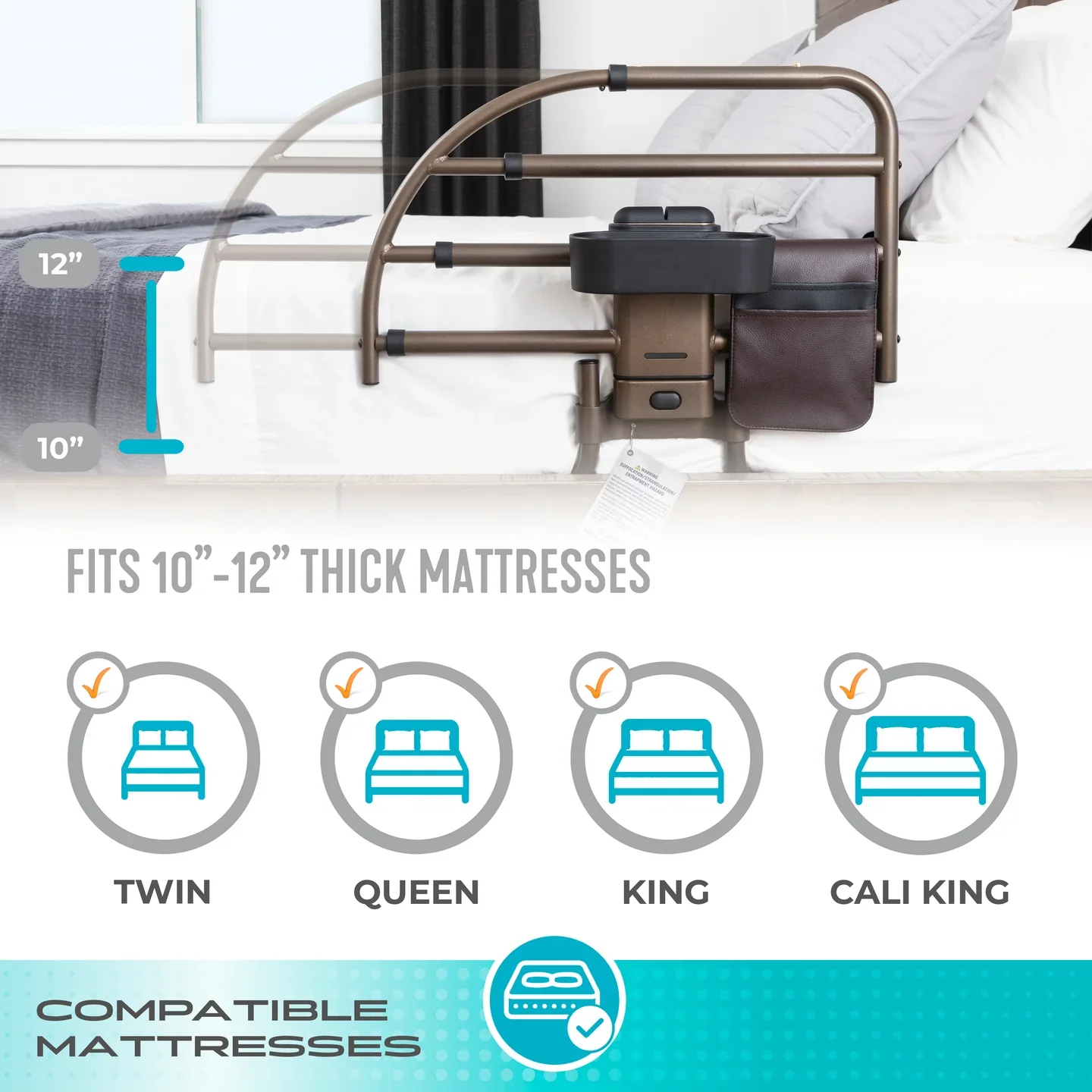 Stander Wonder Click Extendable Bed Rail Premium - Image 8