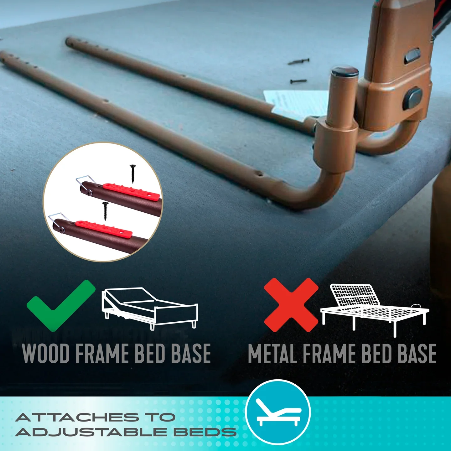 Stander Wonder Click Extendable Bed Rail Premium - Image 9