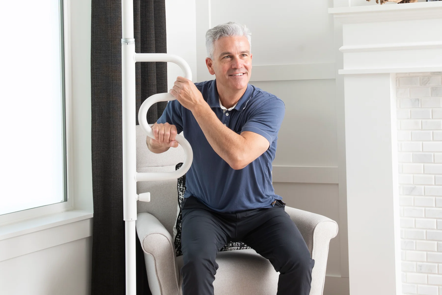 Stander Wonder Pole Plus Curve Grab Bar 1110 - Image 6