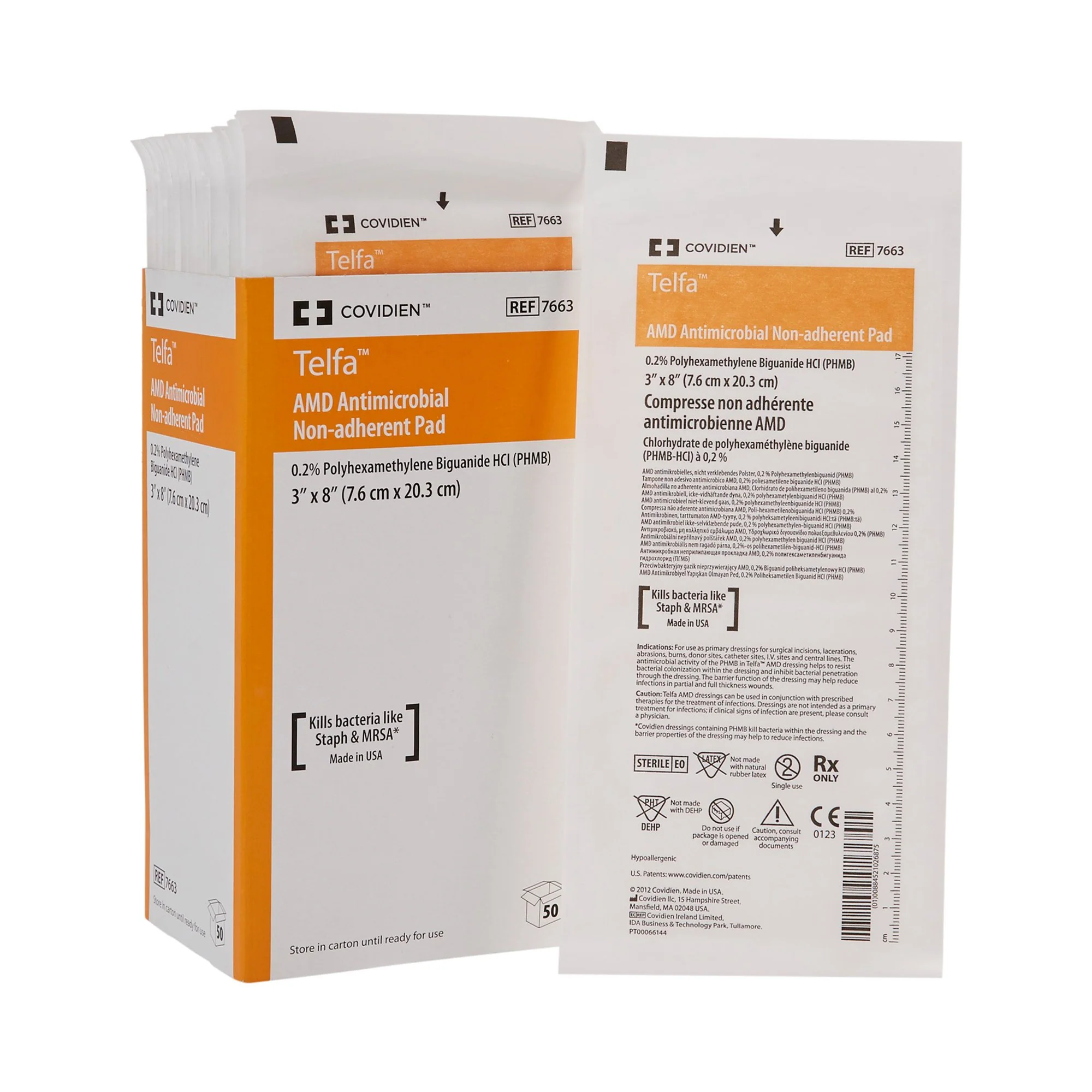 Covidien Telfa AMD Antimicrobial Non-Adherent Pad