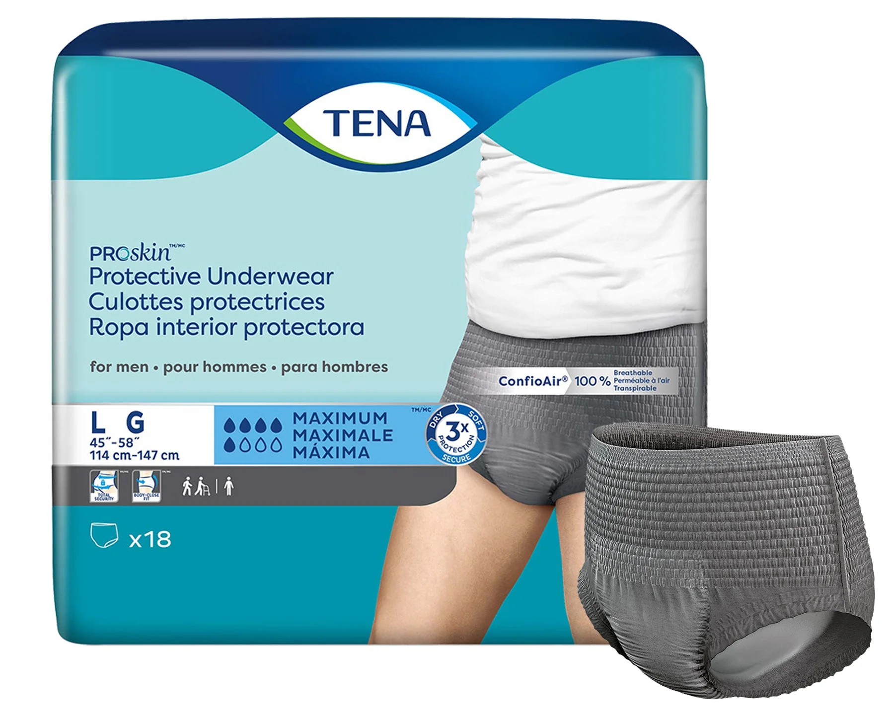 TENA Proskin Protective Underwear For Men - Image 3
