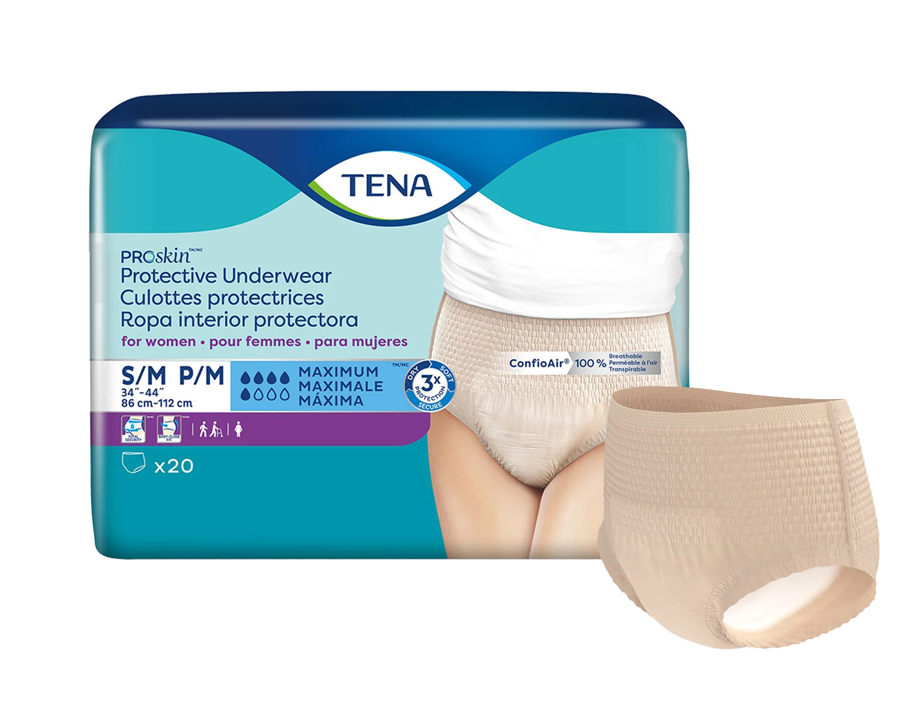 TENA Proskin Protective Underwear For Women