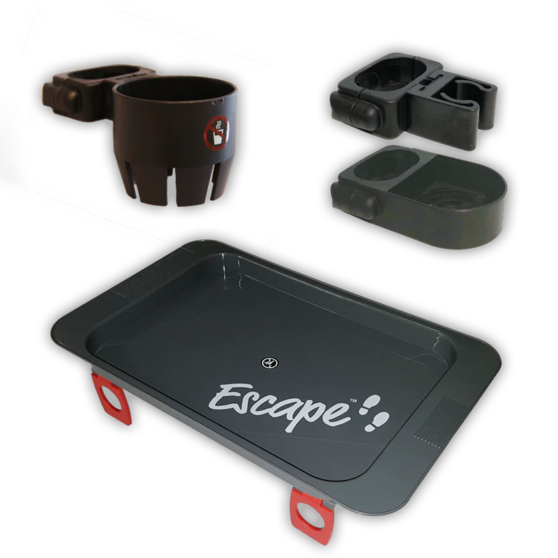 Triumph Escape Accessories Pack (Cane Holder, Cup Holder, & Tray)