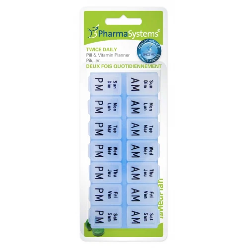 PharmaSystems Twice Daily Pill and Vitamin Planner