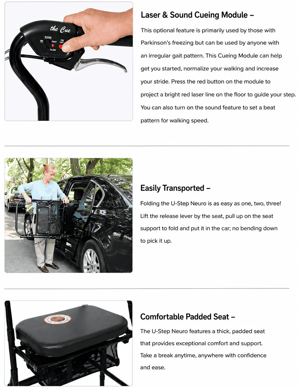 U-Step The U-Step II Neuro Walking Stabilizer Rollator - Image 4