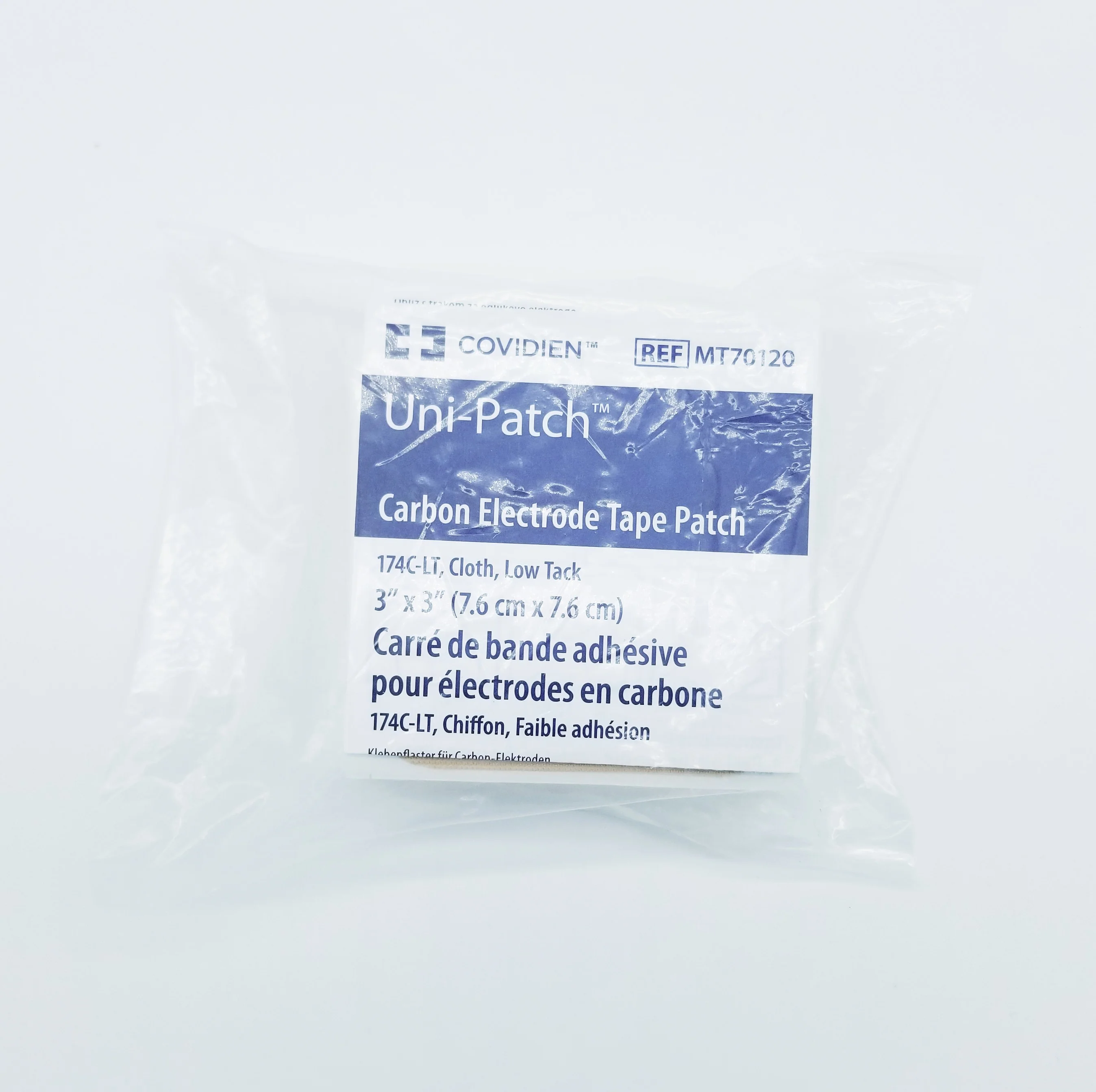Covidien Uni-Patch Carbon Electrode Tape Cloth Patch 3"x3" - Image 2