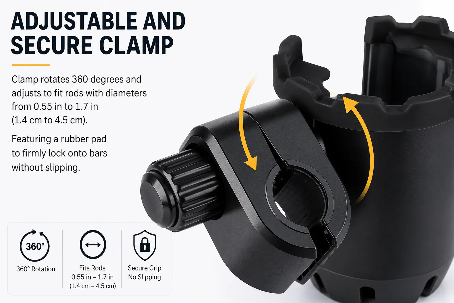 Universal Cupholder with Mobile Phone Holder - Image 5