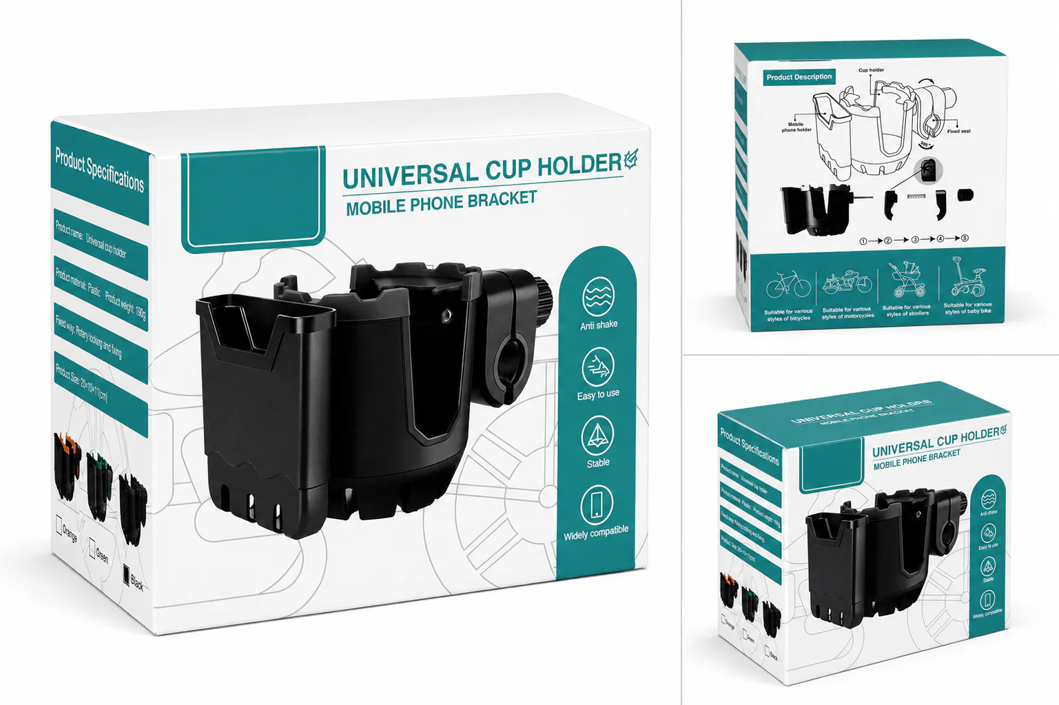 Universal Cupholder with Mobile Phone Holder - Image 6