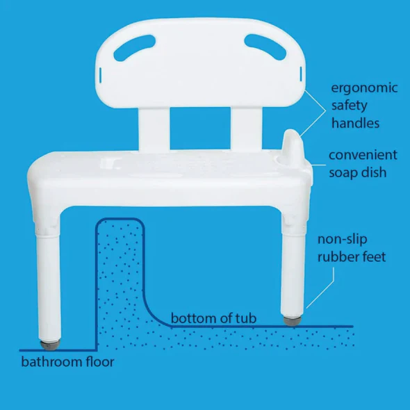 Carex Universal Transfer Bench - Image 3