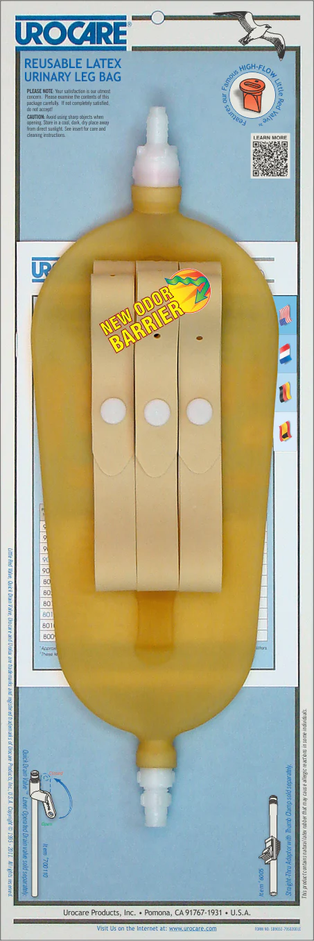 Uro Urocare Reusable Latex Urinary Leg Bags