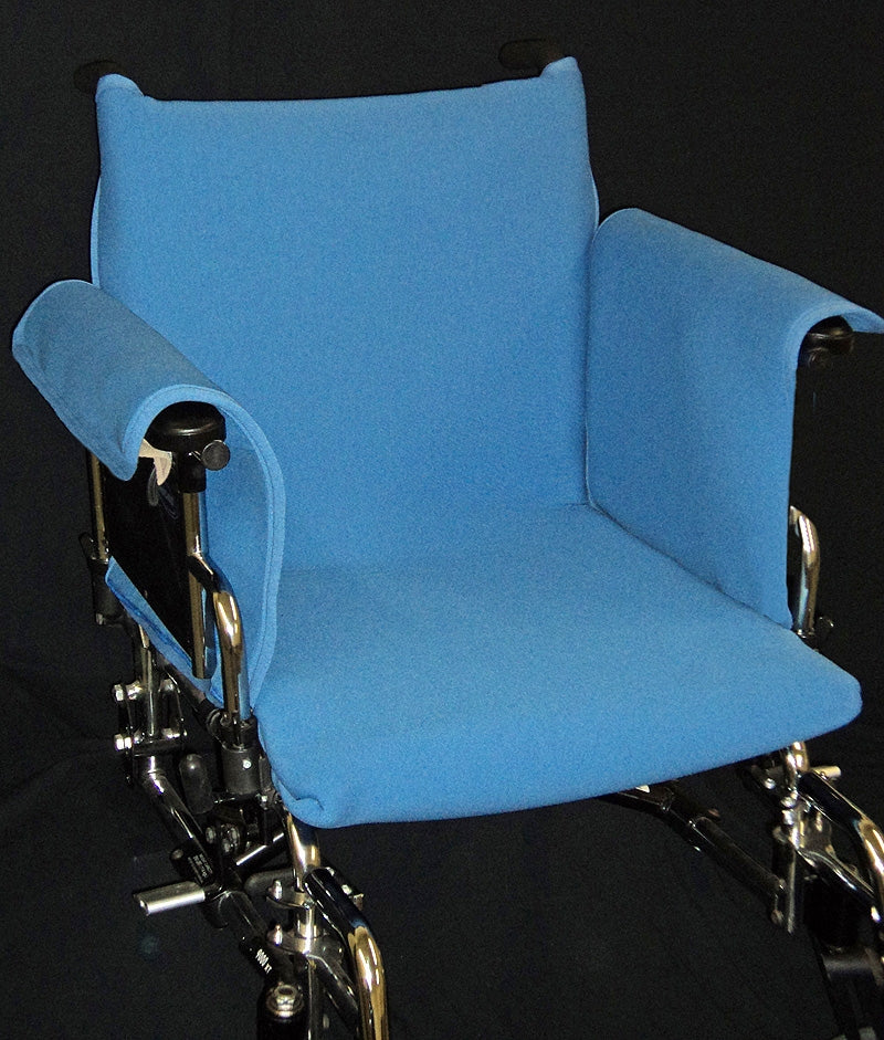 Ventopedic Complete Wheelchair Cover with Armrest Blue