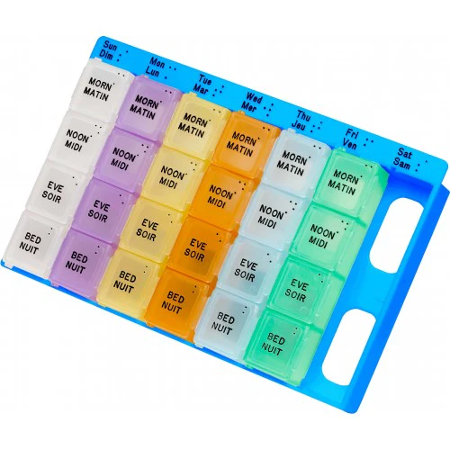 PharmaSystems Weekly Pill Planner with 4x Daily Sections - Image 3