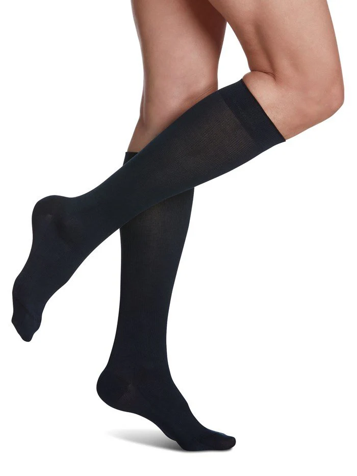 Sigvaris Womens Sea Island Cotton Knee High 15-20mmHg