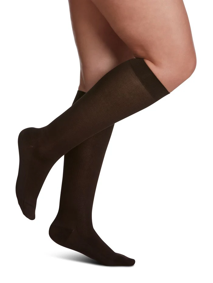 Sigvaris Womens Sea Island Cotton Knee High 15-20mmHg - Image 2