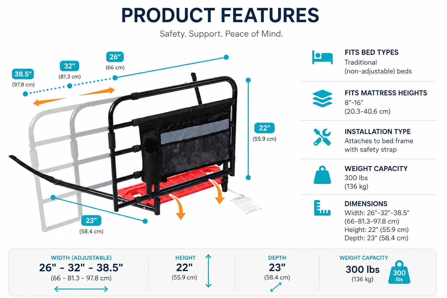 Stander Wonder Pivot Bed Rail - Image 6