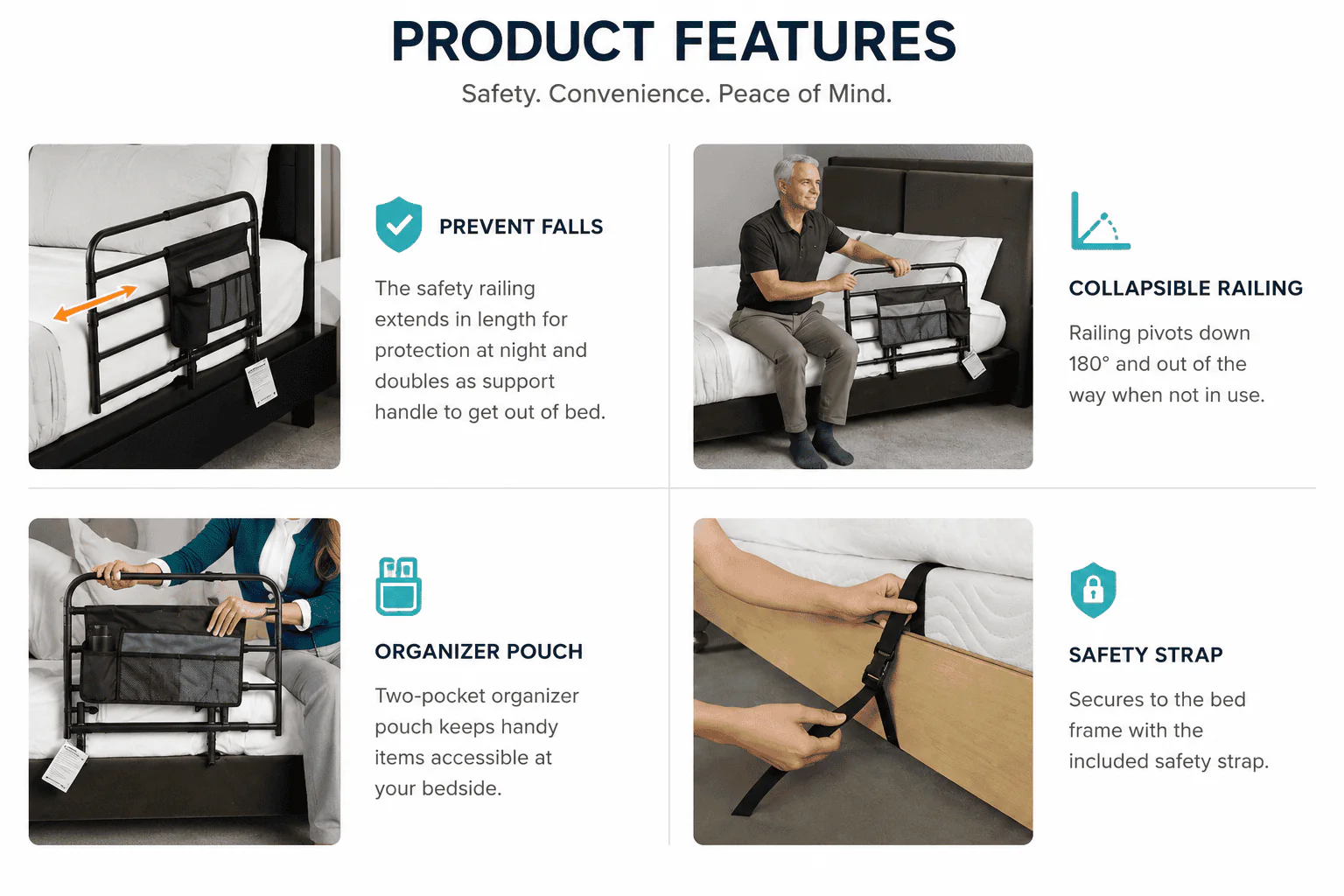 Stander Wonder Pivot Bed Rail - Image 8