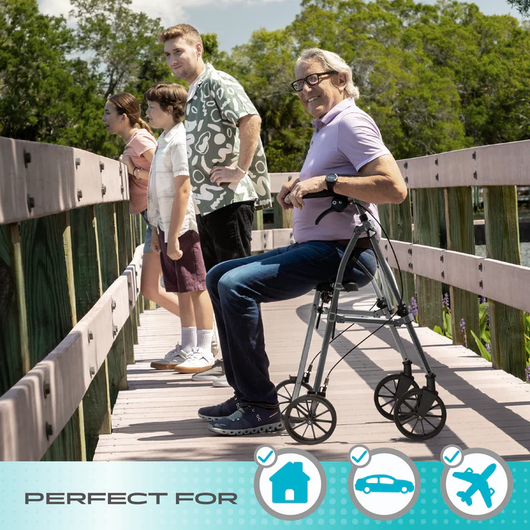 Stander Wonder Rollator Plus with 8" Wheels - Image 3